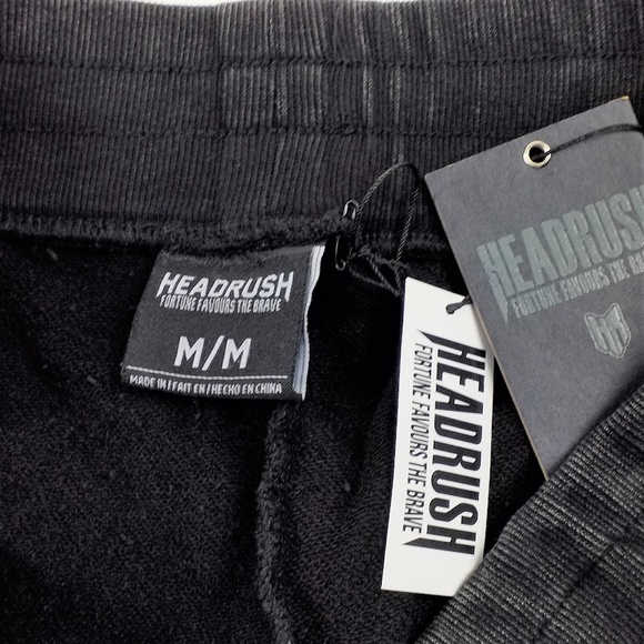 Head Rush Black Acid Mineral Wash Shorts Mens Medium NWT - Picture 6 of 6